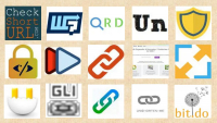 Logos de alguns encurtadores de links